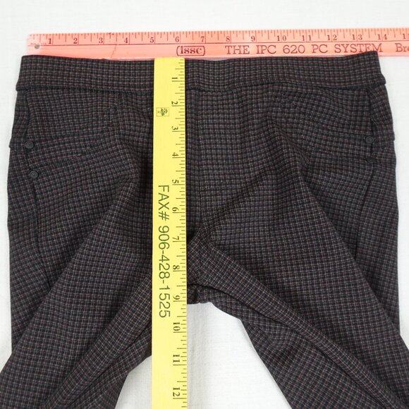 Anthropologie Sanctuary Plaid Ponte Pants Womens Medium Skinny Stretch Casual - Picture 10 of 12